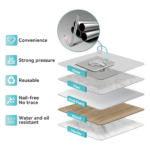 Multipurpose Strong Small Stainless Steel Adhesive Wall Hooks - Fabric Detail by Nari Haat, Indian ethnic wear, women...