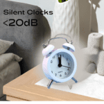 Small Twin-Bell Analog Alarm Clock - (1 Pc) - Closeup Embroidery by Nari Haat, Indian ethnic wear, women clothing, de...