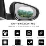 Anti-Fog & Anti-Scratch Rearview Mirror Film – HD Protective Sticker (1 Pc) - With Dupatta by Nari Haat, Indian eth...