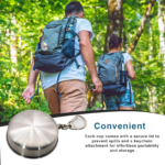 2 in 1 Camping Folding Cup with Keychain (1 Pc) - Sleeve Design by Nari Haat, Indian ethnic wear, women clothing, des...