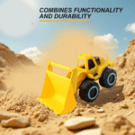 Funwoods Friction-Powered Front Loader / Bulldozer Toy - (1 Pc) - Closeup Embroidery by Nari Haat, Indian ethnic wear...