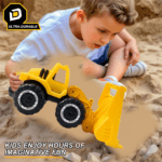 Funwoods Friction-Powered Front Loader / Bulldozer Toy - (1 Pc) - Sleeve Design by Nari Haat, Indian ethnic wear, wom...