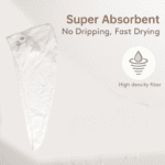 Premium Soft Microfiber Hair Drying Towel Wrap with Button (1 Pc) - With Dupatta by Nari Haat, Indian ethnic wear, wo...