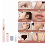 Mini Electric Eyebrow & Facial Hair Trimmer - (Set) - Back View by Nari Haat, Indian ethnic wear, women clothing, des...