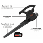 Multi-Purpose Home and Garden Air Blower Kit with Collection Bag for Easy Cleaning - Back View by Nari Haat, Indian e...