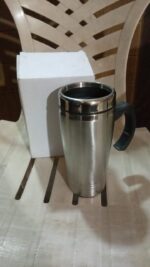 Stainless Steel Vacuum Glass Insulated Glass Coffee Cups, Tumbler (1 pc) - Full Detail by Nari Haat, Indian ethnic we...