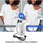 Portable Handheld Garment & Facial Steamer (1 Pc) - Closeup Embroidery by Nari Haat, Indian ethnic wear, women clothi...