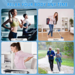 Deep Tissue Percussion Body Massage Machine For Pain Relief - Back View by Nari Haat, Indian ethnic wear, women cloth...