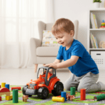 Funwoods Kids Friction Powered Tractor Toy - (1 Pc) - Back View by Nari Haat, Indian ethnic wear, women clothing, des...