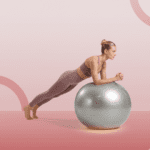 Heavy Duty Gym Ball Non-Slip Stability Ball with Foot Pump for Total Body Fitness - Back View by Nari Haat, Indian et...
