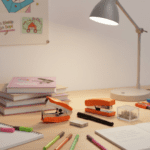 Kangaro 5-in-1 Stationery Gift Set Stapler, Staples, Staple Remover, Tape Dispenser - Sleeve Design by Nari Haat, Ind...