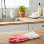 Medium Reusable Long-Cuff Household Cleaning Gloves - (1 Pair) - With Dupatta by Nari Haat, Indian ethnic wear, women...