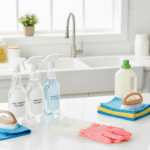 Medium Reusable Long-Cuff Household Cleaning Gloves - (1 Pair) - Neckline Detail by Nari Haat, Indian ethnic wear, wo...