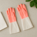 Large Size Reusable Household Cleaning Gloves - (1 Pair) - With Dupatta by Nari Haat, Indian ethnic wear, women cloth...