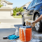 Foldable Storage Bucket – Water Container & Dustbin for Home, Car, Kitchen - Front View by Nari Haat, Indian ethnic...
