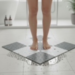 Bath Anti-Slip Mat – Prevent Slippery Surfaces While Bathing (26×26 cm) - Neckline Detail by Nari Haat, Indian eth...