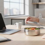 Stainless Steel Food Storage Airtight & Leak Proof Lunch Box - Full Detail by Nari Haat, Indian ethnic wear, women cl...