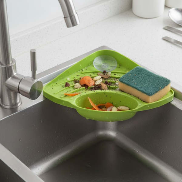 Corner Sink Strainer for Kitchen Waste