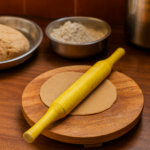 Bombay Roti Maker Belan Used for Home Purposes Including Making Rotis Etc. - Back View by Nari Haat, Indian ethnic we...