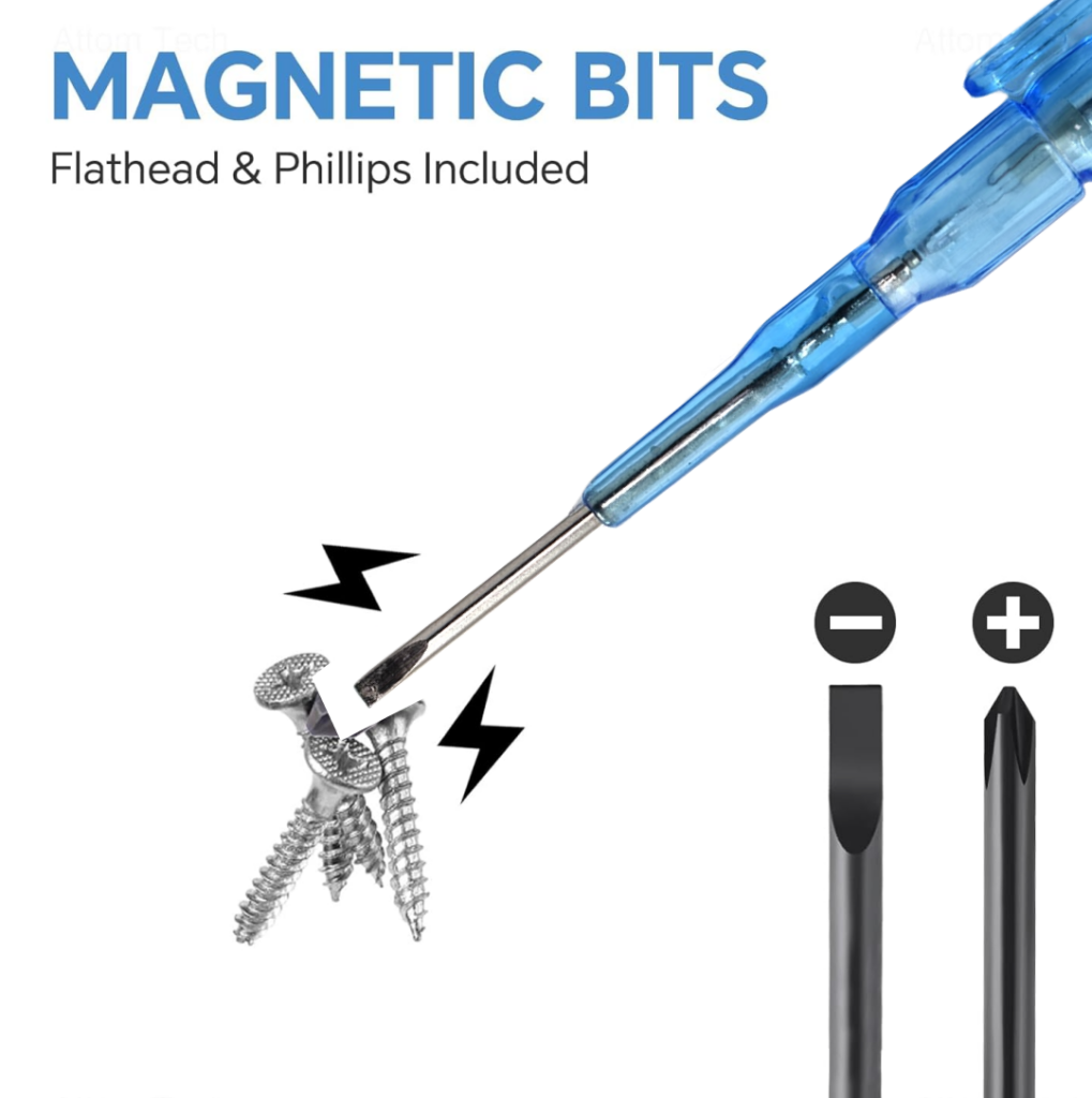 Metal Linemen Voltage Tester Screwdriver