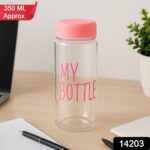 350 ml Approx Transparent Plastic Water Bottle with Leakproof Lid (1 Pc) - With Dupatta by Nari Haat, Indian ethnic w...