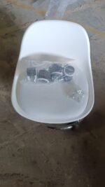 Heavy Duty Round Rolling Stool with Wheels Pedicure Stool (1 pc) - Full Detail by Nari Haat, Indian ethnic wear, wome...