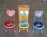 Heart Shape Cartoon Printed Foldable Kids Chair for Playrooms & Camping (1 Pc) - Full Detail by Nari Haat, Indian eth...