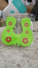 Kids Safety Finger Pinch Door Guard – Cute Animal Security Door Stopper (1 Pc) - Fabric Detail by Nari Haat, Indian...