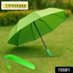 Green Stylish Banana Shaped Mini Foldable Umbrella - With Dupatta by Nari Haat, Indian ethnic wear, women clothing, d...