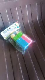 3D Shapes Multicoloured Pattern Building Blocks Toy Solid Figures (6 Pcs Set) - Fabric Detail by Nari Haat, Indian et...