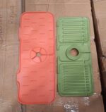 Silicone Faucet Splash Guard Pad Kitchen & Bathroom Sink (1 Pc / Mix Design & Size) - Image 9