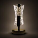 Luxury Crystal LED Double Shade Table Lamp (1 Pc) - Neckline Detail by Nari Haat, Indian ethnic wear, women clothing,...
