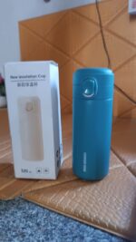 Stainless Steel Insulated Vacuum Bottle With Insulated Cap Lock (320ml Approx) - Fabric Detail by Nari Haat, Indian e...