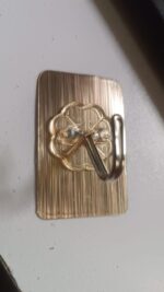 Plastic Adhesive Sticky Waterproof and Oil Proof, Wall Hook (5.5×3.5 Cm) - Fabric Detail by Nari Haat, Indian ethnic...