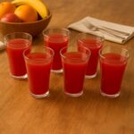 Plastic Drinking Glass Juice Glass Water Glass Set of 6 Transparent Glass - Front View by Nari Haat, Indian ethnic we...