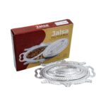 Plastic Peacock Dry Fruit Silver Finish Serving Tray - Sleeve Design by Nari Haat, Indian ethnic wear, women clothing...