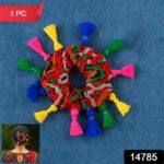 Traditional Multicolor Navratri Hair Bun (1 Pc) - With Dupatta by Nari Haat, Indian ethnic wear, women clothing, desi...