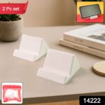 Compact Plastic Mobile Phone Holder Stand (2 Pc & Mix Color) - With Dupatta by Nari Haat, Indian ethnic wear, women c...