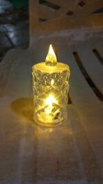 Flameless and Smokeless Decorative Candles LED Tea Light, Diwali (1 Pc) - Full Detail by Nari Haat, Indian ethnic wea...