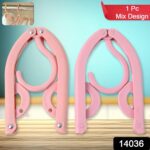 Travel Hangers, Portable Folding Clothes Hangers (1 Pc) - With Dupatta by Nari Haat, Indian ethnic wear, women clothi...