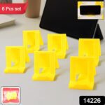 Adjustable Foldable Plastic Mobile Phone Stand (6 Pc / Mix Color) - With Dupatta by Nari Haat, Indian ethnic wear, wo...