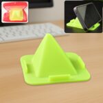 Universal Four-Sided Pyramid Mobile Holder Stand for Desk & Table (1 Pc) - Front View by Nari Haat, Indian ethnic wea...