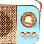 Vintage Style Wireless Portable Speaker with Retro Radio (1 Pc) - Closeup Embroidery by Nari Haat, Indian ethnic wear...