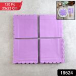 Lilac Scalloped Disposable Paper Napkin (23 x 23 cm / 120 Pc) - With Dupatta by Nari Haat, Indian ethnic wear, women ...