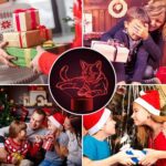 3D Illusion Multicolor Changing LED Night Lamp with Cat Design - Neckline Detail by Nari Haat, Indian ethnic wear, wo...