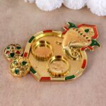 Ganesh Design Decorative Kumkum Box - (1 Pc) - Back View by Nari Haat, Indian ethnic wear, women clothing, designer suit