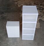 Stackable Multifunctional Storage, for Clothes Foldable Drawer Shelf Basket Utility Cart Rack Storage Organizer Cart ...