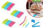 Plastic Snack Bag Clip Sealer Set (18 Pcs, Multicolour) - Sleeve Design by Nari Haat, Indian ethnic wear, women cloth...