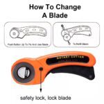 Heavy Duty Rotary Cutter 45mm Blade (1 Pc) - Sleeve Design by Nari Haat, Indian ethnic wear, women clothing, designer...