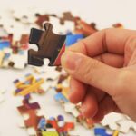 Kids Mini Cartoon Jigsaw Puzzle – 1 Pc Mix Design - Back View by Nari Haat, Indian ethnic wear, women clothing, des...